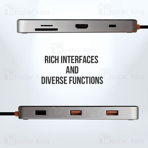 هاب 8 پورت بیوا Biva Type-C 8 in 1 HUB-03 Docking Station
